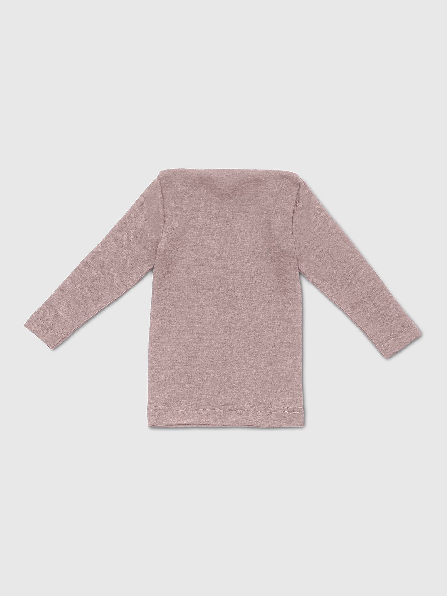 organic merino wool and silk shirt - dusty rose