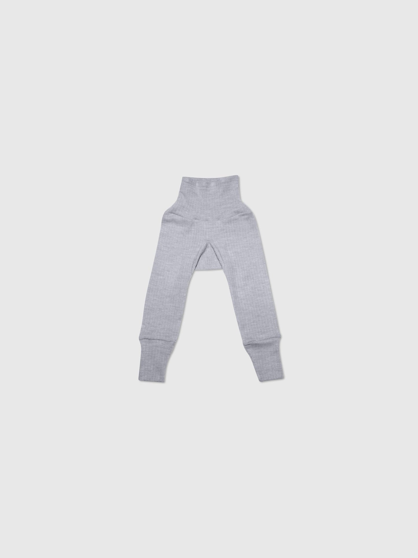 organic cotton, merino wool and silk pants - grey - Lila New York LLC