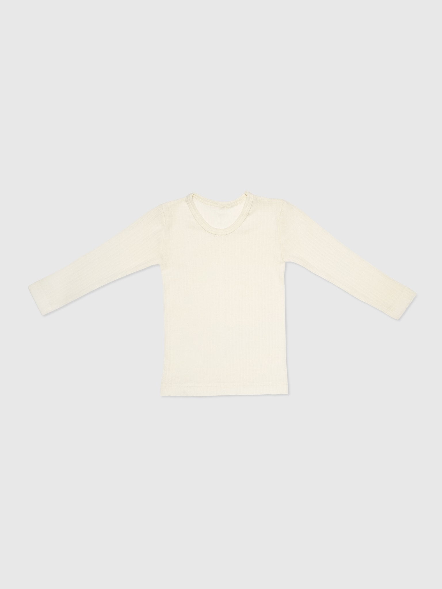organic cotton, merino wool and silk shirt - natural - Lila New York LLC