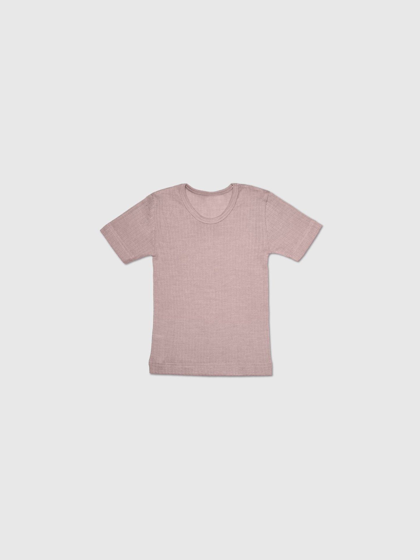 organic cotton, merino wool and silk t-shirt - dusty rose - Lila New York LLC
