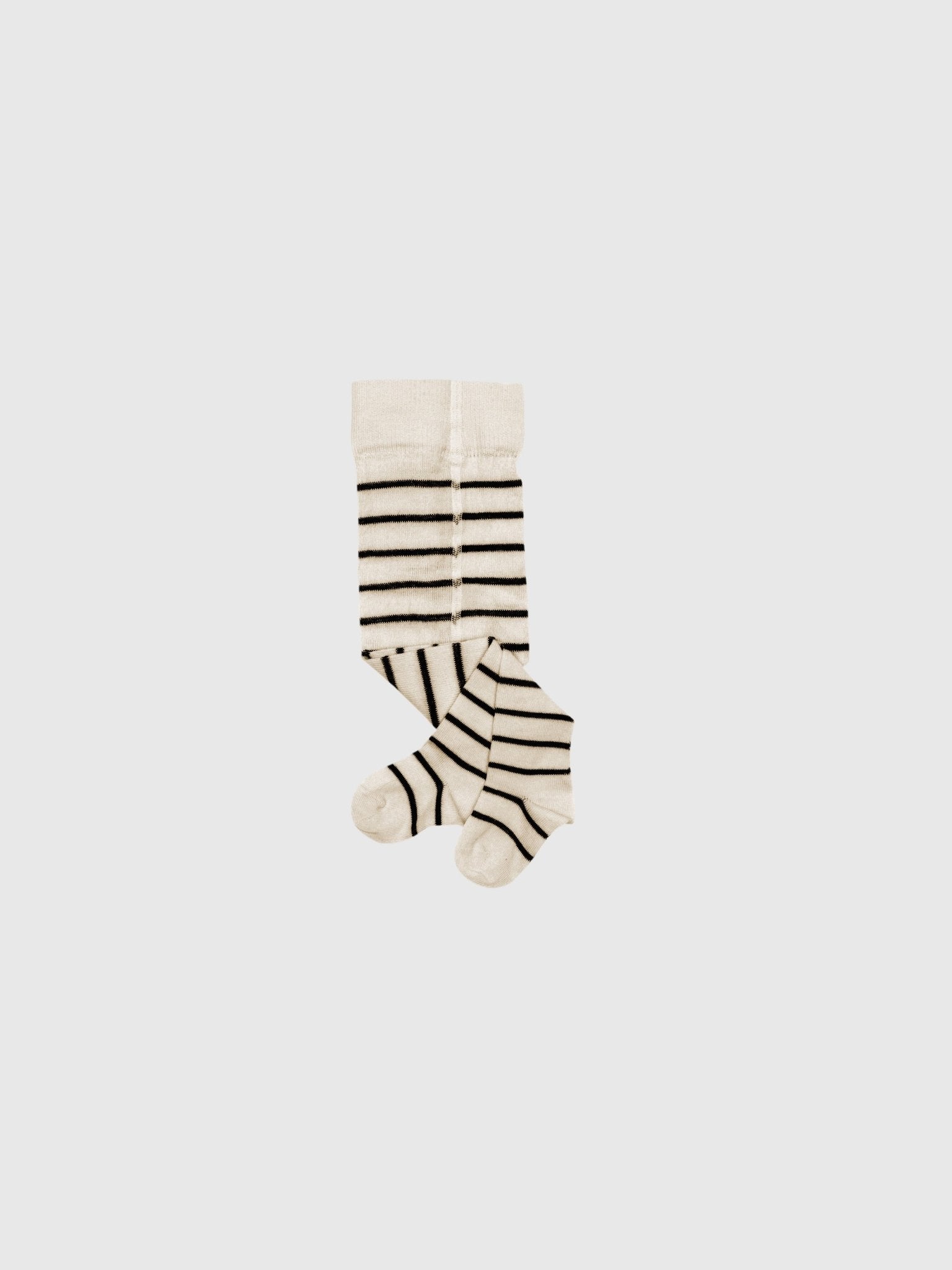 Childs Brown and White Striped Tights