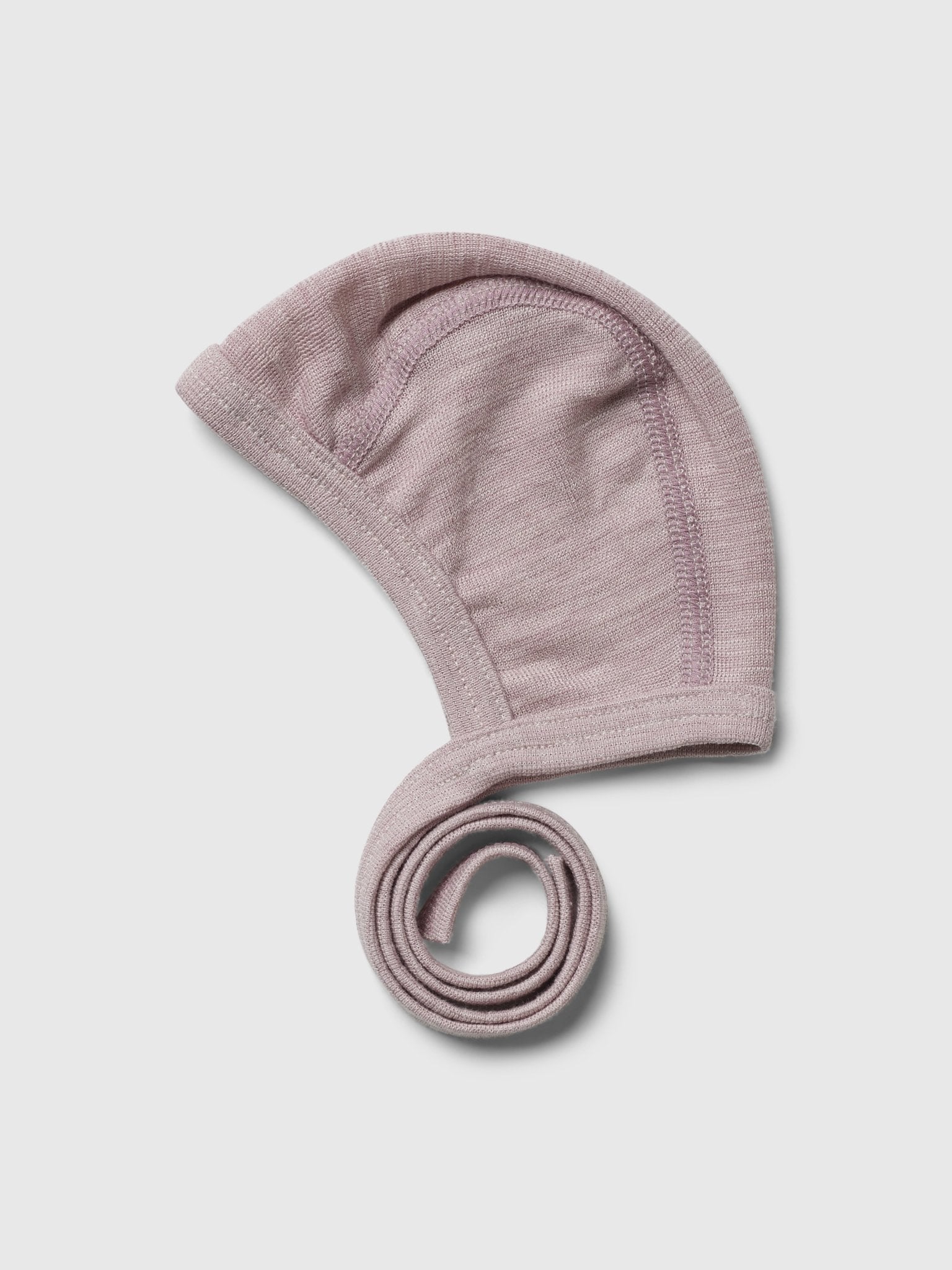 organic merino wool and silk bonnet - dusty rose - LILA.US