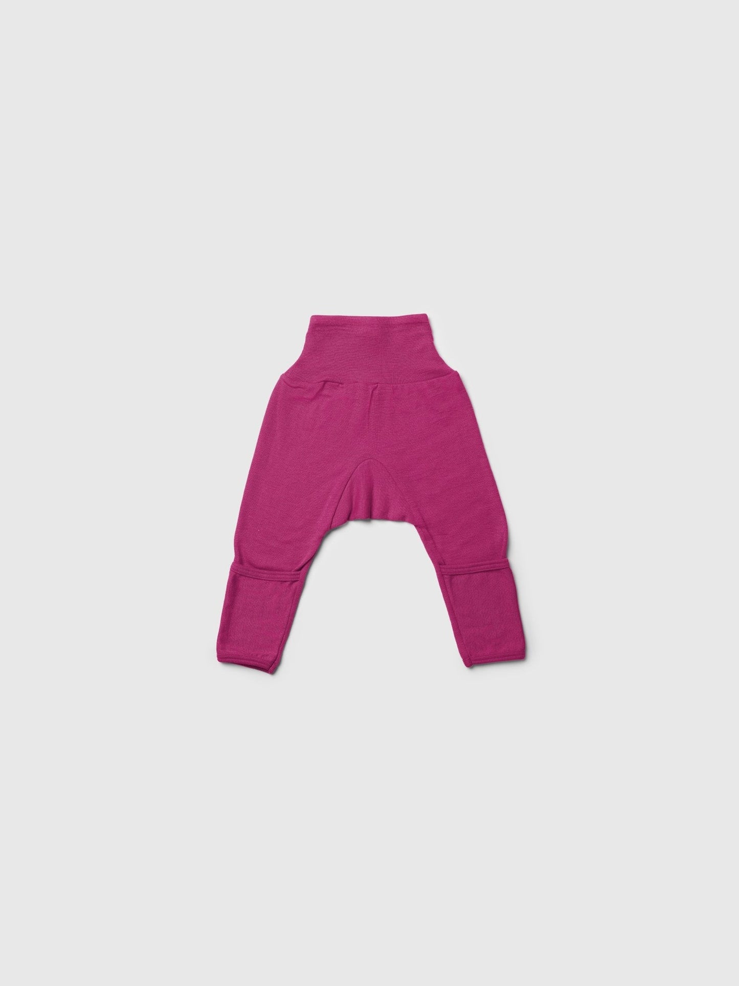 organic merino wool and silk pants - pink - LILA.US