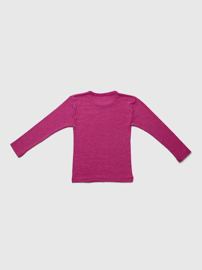 organic merino wool and silk shirt - pink - LILA.US